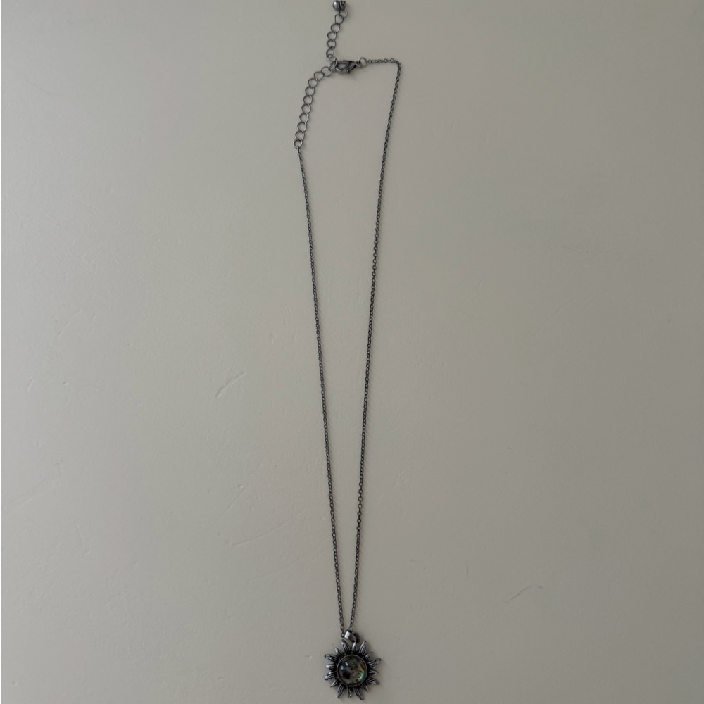SunPendant Necklace in Silver